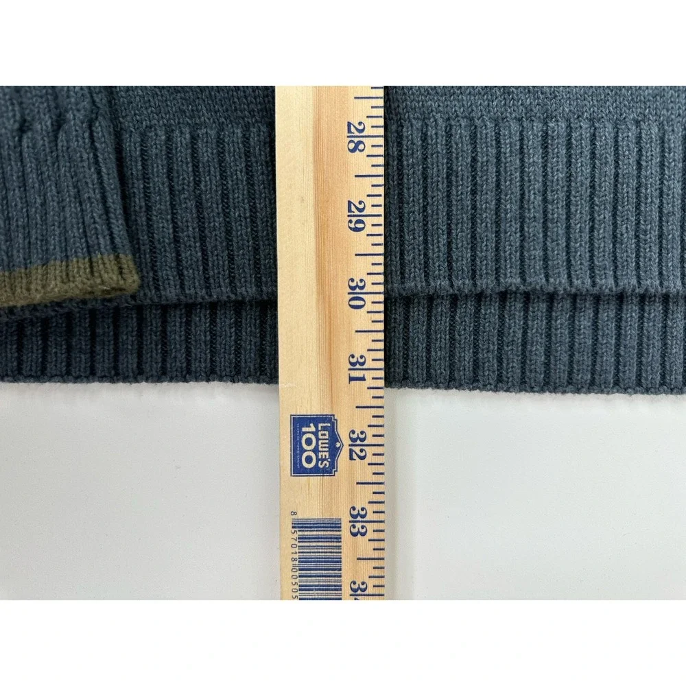 Columbia‎ Mens XXL Sweater 1/4 Zip Pullover Gray Knit Ribbed Mock Neck